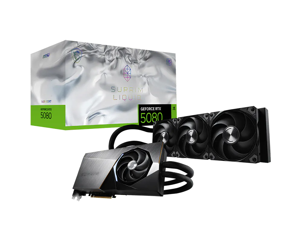 MSI GeForce RTX 5080 16G SUPRIM LIQUID OC